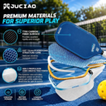 T700 Raw Carbon Fiber Pickleball Paddle for Intermediate Players – 16mm Thermoformed Paddle for Power & Spin - Image 5
