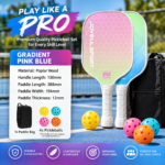 Wooden Pickleball Paddle Set – 2 Durable Poplar Wood Paddles with 4 Balls - Image 7