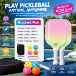 Wooden Pickleball Paddle Set – 2 Durable Poplar Wood Paddles with 4 Balls - Image 5